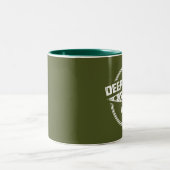 Tiefer Creek Wild und Landschaftlicher Fluss Idaho Zweifarbige Tasse (Mittel)