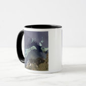 Tiefer grüner Wald an Land Tasse (Vorderseite Links)