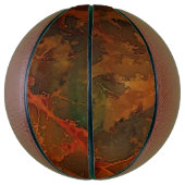 Tiefer Herbst reichlich Abstrakter Fall Basketball (Vertikal)