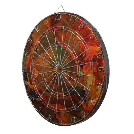 Tiefer Herbst reichlich Abstrakter Fall Dartscheibe (Vorderseite rechts)