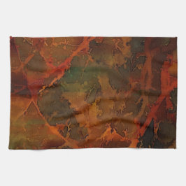 Tiefer Herbst reichlich Abstrakter Fall Geschirrtuch