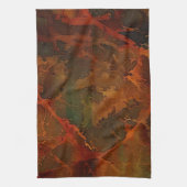 Tiefer Herbst reichlich Abstrakter Fall Geschirrtuch (Vertikal)