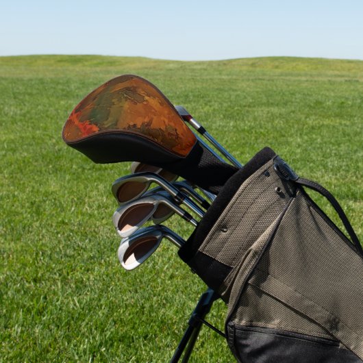 Tiefer Herbst reichlich Abstrakter Fall Golf Headcover (In SItu)