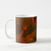 Tiefer Herbst reichlich Abstrakter Fall Kaffeetasse (Links)