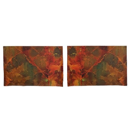 Tiefer Herbst reichlich Abstrakter Fall Kissenbezug (Vorderseite-Set)