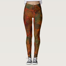 Tiefer Herbst reichlich Abstrakter Fall Leggings