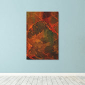 Tiefer Herbst reichlich Abstrakter Fall Leinwanddruck (Insitu (Holzboden))