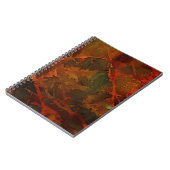 Tiefer Herbst reichlich Abstrakter Fall Notizblock (Linke Seite)