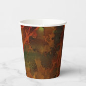 Tiefer Herbst reichlich Abstrakter Fall Pappbecher (Links)