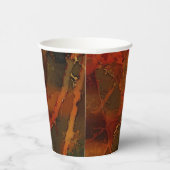 Tiefer Herbst reichlich Abstrakter Fall Pappbecher (Rechts)
