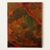 Tiefer Herbst reichlich Abstrakter Fall Planer (Rückseite)