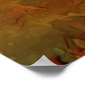 Tiefer Herbst reichlich Abstrakter Fall Poster (Ecke)