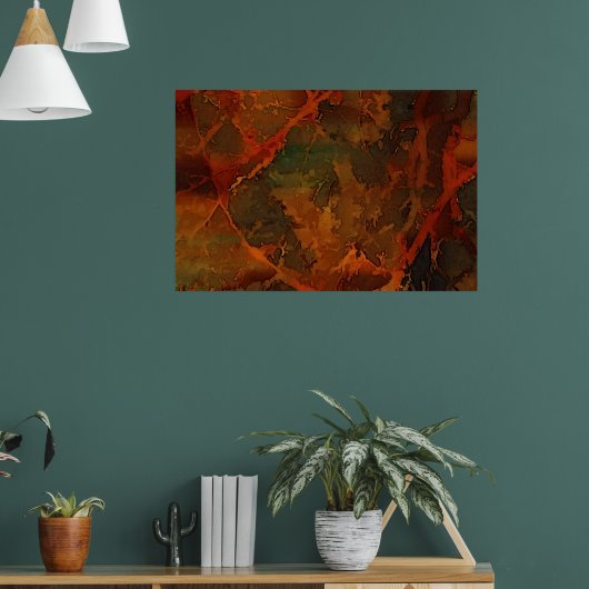 Tiefer Herbst reichlich Abstrakter Fall Poster (Wohnzimmer 1)