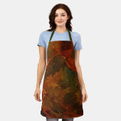 Tiefer Herbst reichlich Abstrakter Fall Schürze (Getragen)