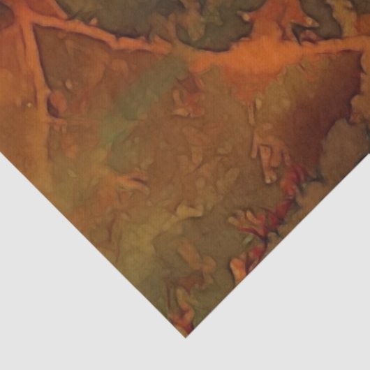 Tiefer Herbst reichlich Abstrakter Fall Seidenpapier (Detail)