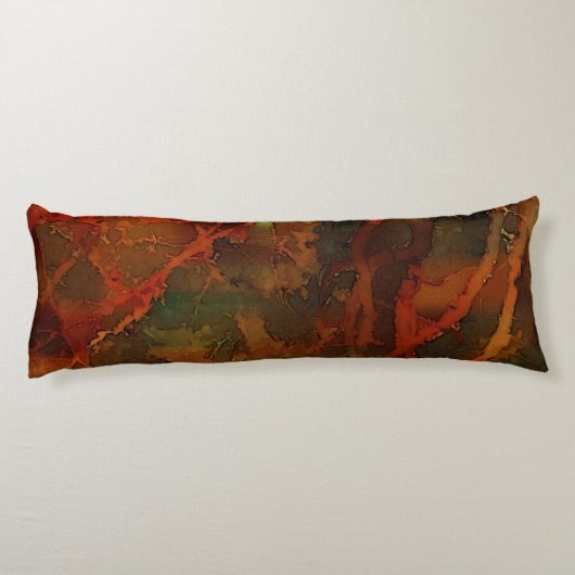 Tiefer Herbst reichlich Abstrakter Fall Seitenschläferkissen (Rückseite)