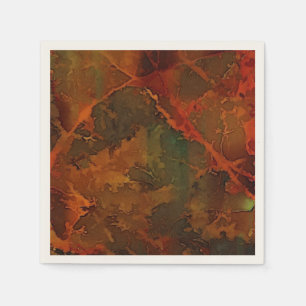 Tiefer Herbst reichlich Abstrakter Fall Serviette