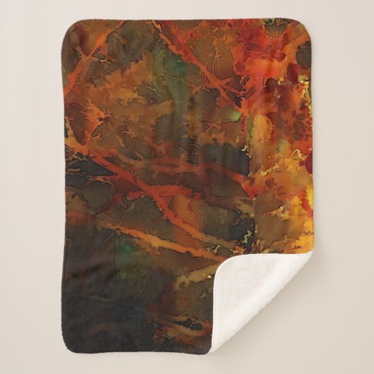 Tiefer Herbst reichlich Abstrakter Fall Sherpadecke (Vorderseite)