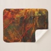 Tiefer Herbst reichlich Abstrakter Fall Sherpadecke (Vorderseite (Horizontal))