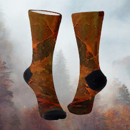 Tiefer Herbst reichlich Abstrakter Fall Socken