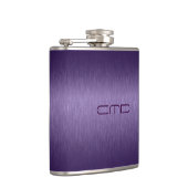 Tiefer Lila metallischer Aluminiumbelag Flachmann (Rechts)