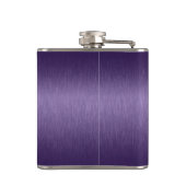 Tiefer Lila metallischer Aluminiumbelag Flachmann (Rückseite)