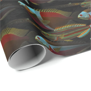 Tiefer Ozean-wunderbare Isolationspappe-Verpackung Geschenkpapier