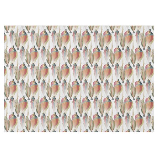 Tiefer Ozean-wunderbares Fisch-Geschirr Tischdecke (Vorderseite (Horizontal))