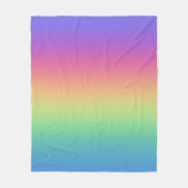 Tiefer Regenbogen-Gradient Fleecedecke (Vorderseite)