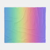 Tiefer Regenbogen-Gradient Fleecedecke (Vorderseite (Horizontal))
