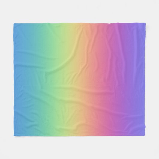 Tiefer Regenbogen-Gradient Fleecedecke (Vorderseite (Horizontal))