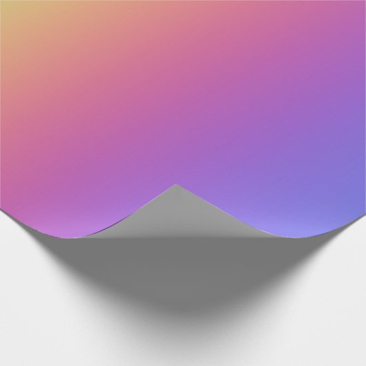 Tiefer Regenbogen-Gradient Geschenkpapier (Ecke)