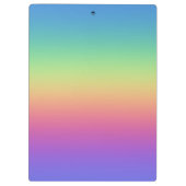 Tiefer Regenbogen-Gradient Klemmbrett (Rückseite)