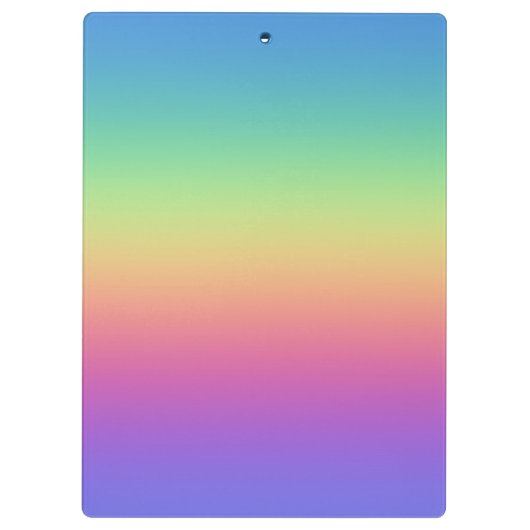 Tiefer Regenbogen-Gradient Klemmbrett (Rückseite)