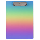 Tiefer Regenbogen-Gradient Klemmbrett (Vorderseite)