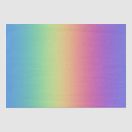 Tiefer Regenbogen-Gradient Seidenpapier (Vorderseite)