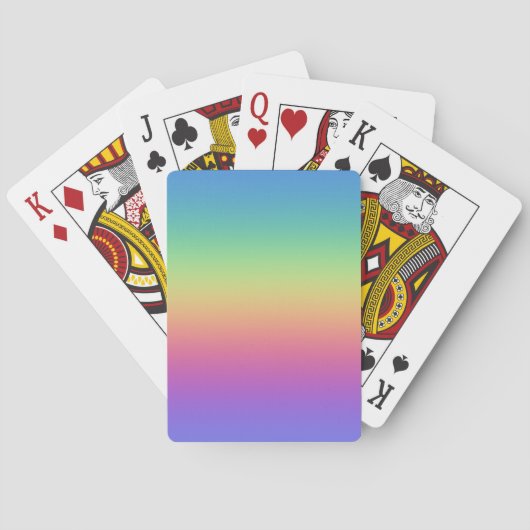 Tiefer Regenbogen-Gradient Spielkarten (Rückseite)