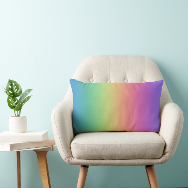 Tiefer Regenbogen Gradient Throw Kissen (Stuhl )