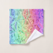 tiefer Regenbogenkristall: Badhandtuch Set (Waschlappen)