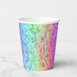 tiefer Regenbogenkristall: Pappbecher