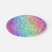 tiefer Regenbogenkristall: Pappteller (Schrägansicht)