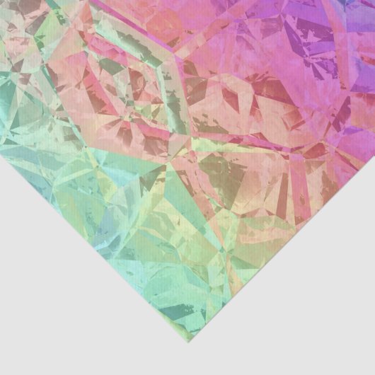 tiefer Regenbogenkristall: Seidenpapier (Ausschnitt)