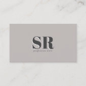 tiefer Sand | massiv beigefarben Visitenkarte (Vorderseite)