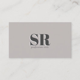 tiefer Sand | massiv beigefarben Visitenkarte