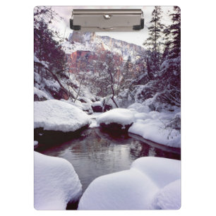 Tiefer Schnee bei Middle Emerald Pools Klemmbrett