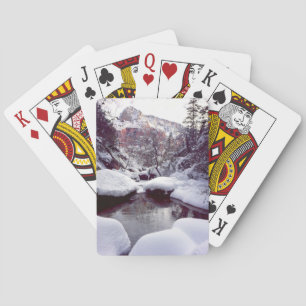 Tiefer Schnee bei Middle Emerald Pools Spielkarten