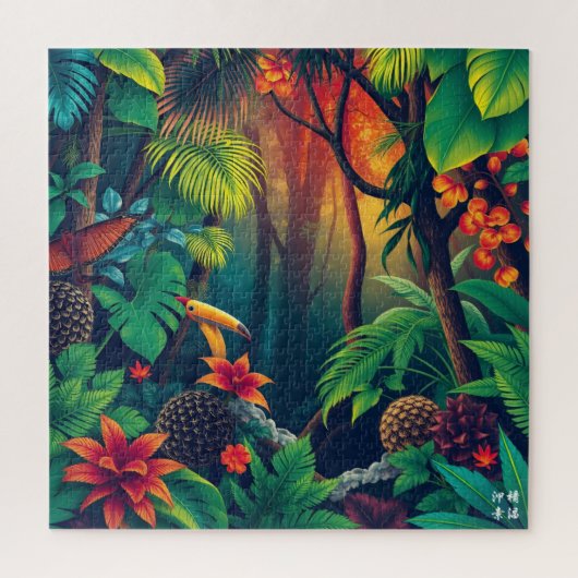 Tiefer Tropischer Wald Puzzle (Vertikal)