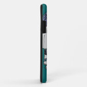 Tiefer Türkis verschönerter Elefant-Telefon-Kasten Case-Mate iPhone Hülle (Hinten/Rechts)