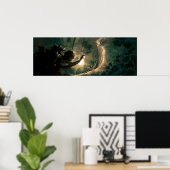 Tiefer und tiefer im Kaninchenloch Poster (Heimbüro)