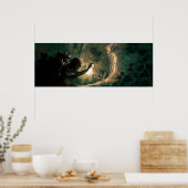 Tiefer und tiefer im Kaninchenloch Poster (Küche)